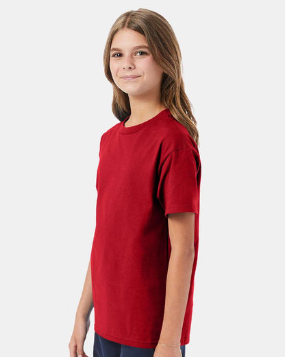 Hanes Authentic Youth T-Shirt 5450 #colormdl_Deep Red