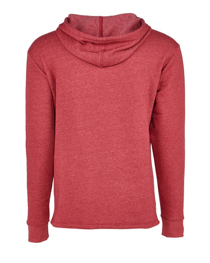 Next Level Malibu Welt Pocket Hoodie 9300 #color_Heather Cardinal