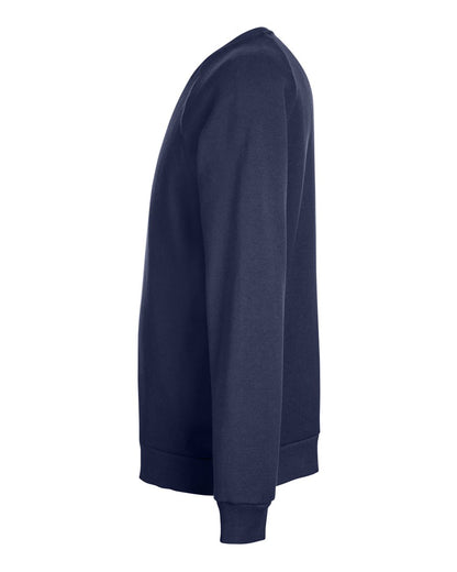 Under Armour Men's Rival Fleece Crewneck Sweatshirt 1379755 #color_Midnight Navy/ White
