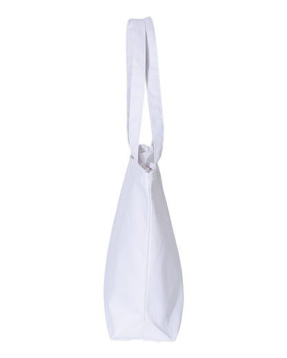 Q-Tees 25L Zippered Tote Q611 #color_White