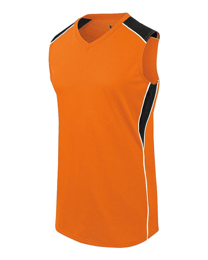 Augusta Sportswear Women's Dynamite Jersey 312162 #color_Orange/ Black/ White