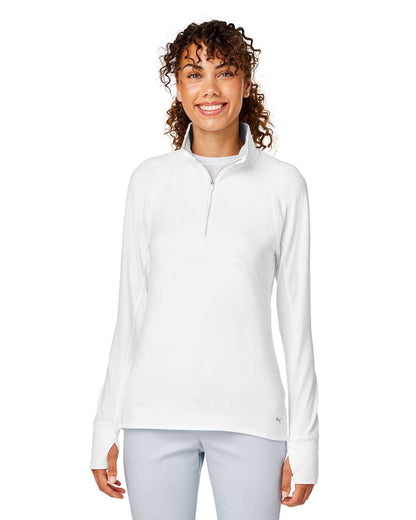 Puma Golf Women's Gamer Golf Quarter-Zip Pullover 533007 #colormdl_Bright White
