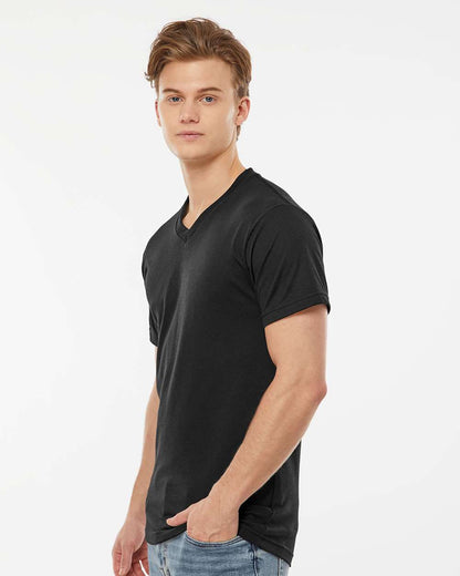 Tultex Poly-Rich V-Neck T-Shirt 207 #colormdl_Black