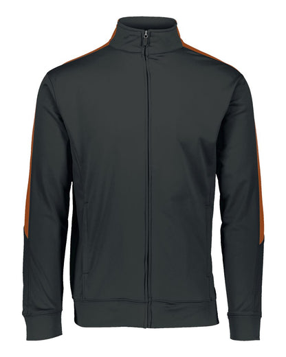 Augusta Sportswear Men's Medalist Jacket 2.0 4395 #color_Black/ Orange