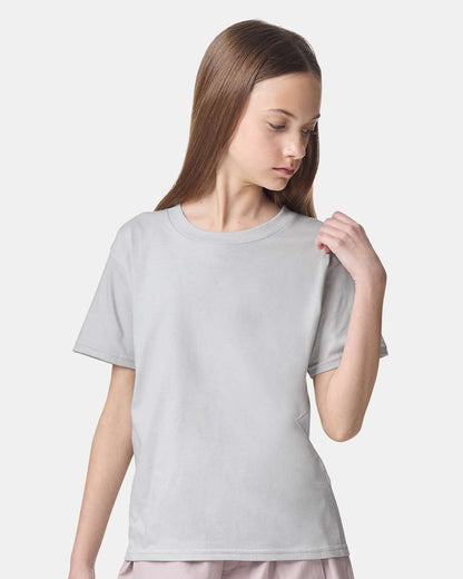 American Apparel Youth Fine Jersey Tee 2001Y #colormdl_New Silver