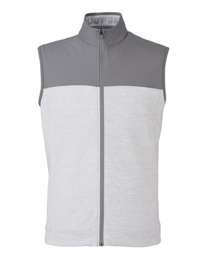 Puma Golf Men's Cloudspun Colorblock Vest 537465 #color_Quiet Shade/ High Rise Heather