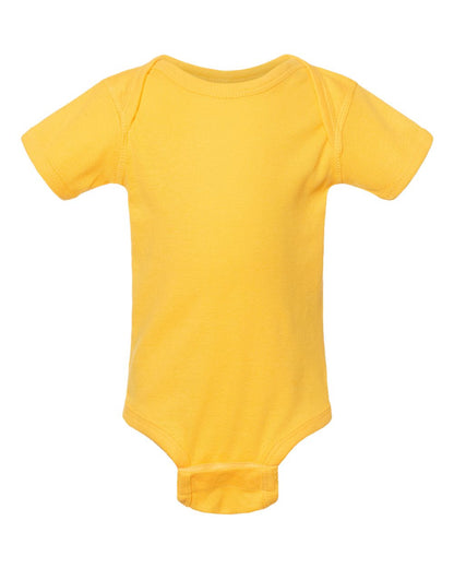 Rabbit Skins Infant Baby Rib Bodysuit 4400 #color_Yellow