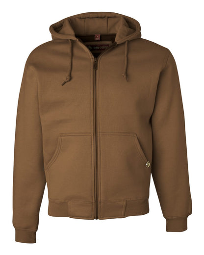 DRI DUCK Men's Tall Crossfire Heavyweight Power Fleece Hooded Jacket with Thermal Lining 7033T #color_Saddle
