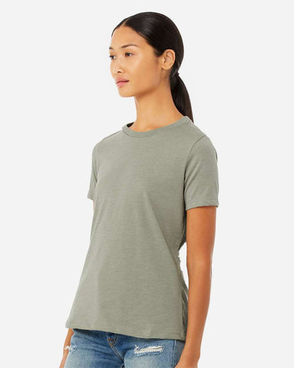 BELLA + CANVAS Women’s Relaxed Fit Heather CVC Tee 6400CVC #colormdl_Heather Stone