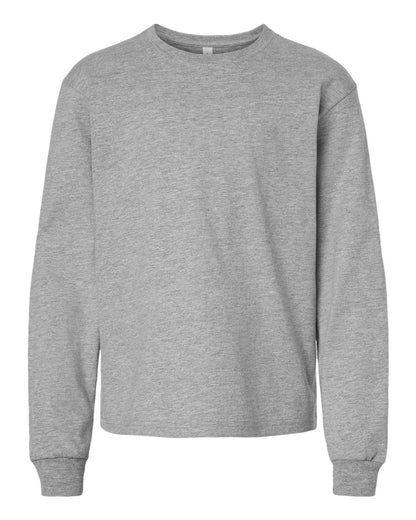 BELLA + CANVAS Youth 6oz. Heavyweight Long Sleeve Tee 3511Y #color_Athletic Heather