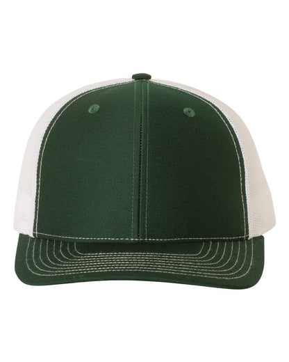 Richardson Snapback Trucker Cap 112 #color_Dark Green/ White