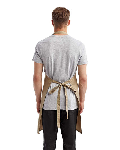 Artisan Collection by Reprime Recycled Bib Apron RP150 #colormdl_Khaki