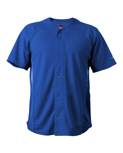 Alleson Athletic Crush Full Button Baseball Jersey 566BFJ #color_Royal
