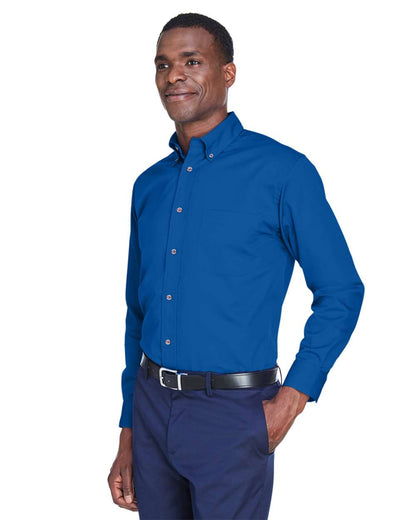 Harriton Men's Easy Blend™ Twill Shirt M500 #colormdl_French Blue