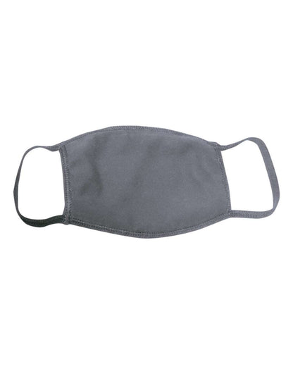Bayside Youth USA-Made 100% Cotton Face Mask 1941 #color_Solid Charcoal