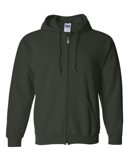 Gildan Unisex Heavy Blend™ Full-Zip Hooded Sweatshirt 18600 #color_Forest