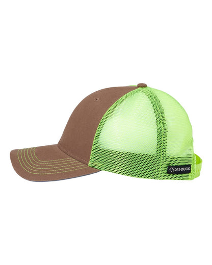 DRI DUCK Hudson Brights Cap 3357 #color_Field Khaki/ Neon Yellow