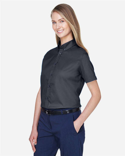 CORE365 Women's Optimum Short Sleeve Twill Shirt 78194 #colormdl_Carbon