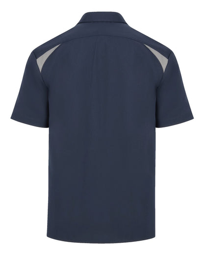 Dickies Men's Short Sleeve Performance Team Shirt 05 #color_Dark Navy/ Smoke