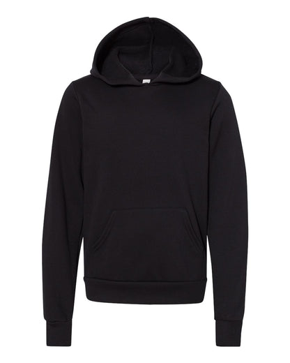 BELLA + CANVAS Youth Sponge Fleece Hoodie 3719Y #color_Black