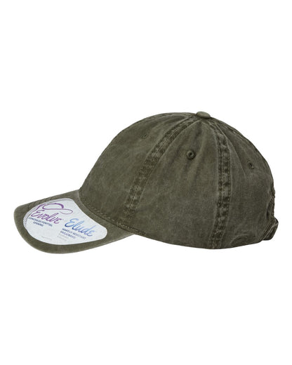Infinity Her Women's Pigment-Dyed with Fashion Undervisor Cap CASSIE #color_Olive/ Camo