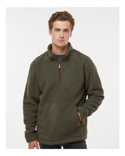 Boxercraft Everest Quarter-Zip Fleece Pullover BM8510 #colormdl_Olive