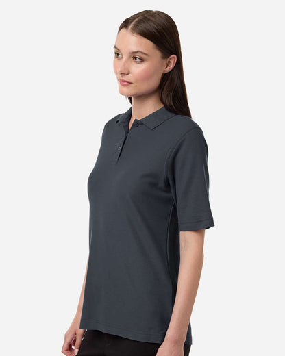 Harriton Women's Maverick CVC Pique Polo M105W #colormdl_Dark Charcoal