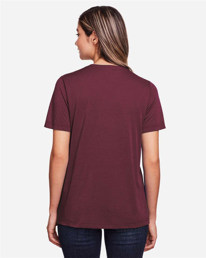 CORE365 Women's Fusion ChromaSoft™ Performance T-Shirt CE111W #colormdl_Burgundy