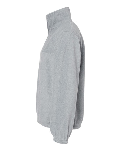 Burnside Polar Fleece Quarter-Zip Pullover 3052 #color_Heather Grey