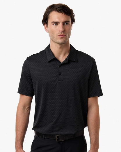 Adidas Men's 4-Way Stretch Printed Polo A716 #colormdl_Carbon