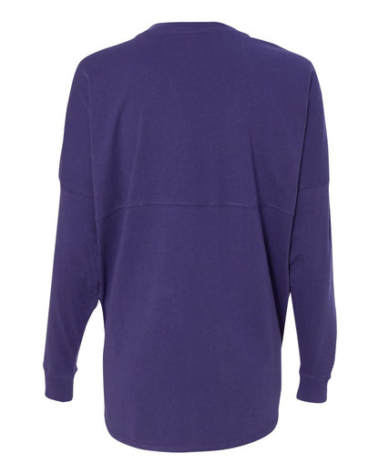 J. America Unisex Game Day Jersey Long Sleeve T-Shirt 8229 #color_Purple
