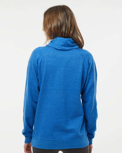 J. America Women’s Relay Cowl Neck Sweatshirt 8653 #colormdl_Royal