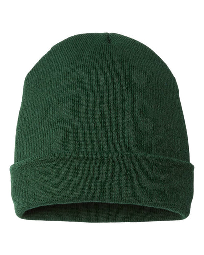 CAP AMERICA USA-Made 12" Cuffed Beanie TKN24 #color_Forest Green