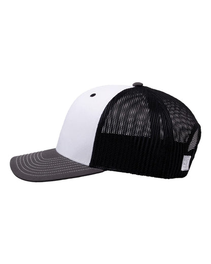 The Game Everyday Trucker Cap GB452E #color_White/ Charcoal/ Black