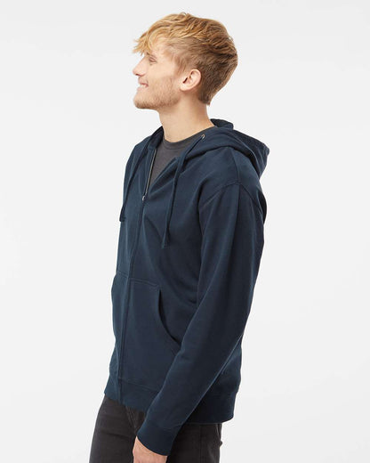 Independent Trading Co. Unisex Midweight Full-Zip Hooded Sweatshirt SS4500Z #colormdl_Navy