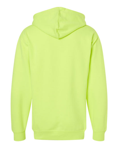 Independent Trading Co. Midweight Full-Zip Hooded Sweatshirt SS4500Z #color_Safety Yellow