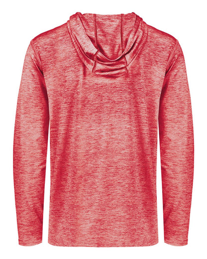 Holloway Youth Electrify CoolCore® Hooded Sweatshirt 222689 #color_Scarlet Heather