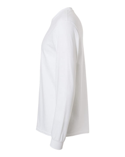 Gildan Unisex Heavy Cotton™ Long Sleeve T-Shirt 5400 #color_White