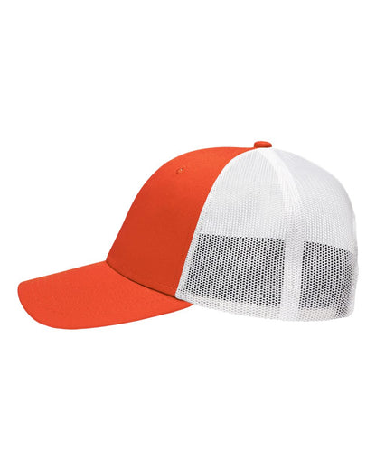 Sportsman Traditional Lo-Pro Mesh Back Trucker Fit Cap SP1450 #color_Chino Orange/ White