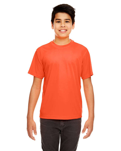 UltraClub Youth Cool & Dry Sport Performance Interlock T-shirt 8420Y #colormdl_Orange