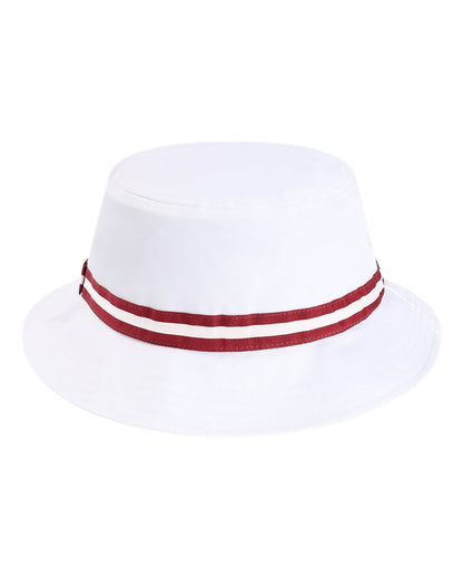 Imperial The Oxford Performance Bucket Hat 1371P #color_White/ Maroon
