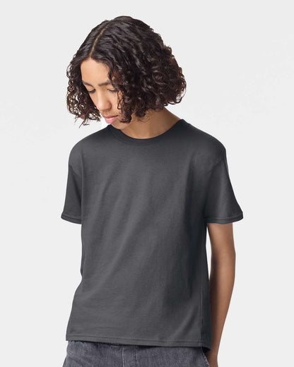 American Apparel Youth Fine Jersey Tee 2001Y #colormdl_Asphalt