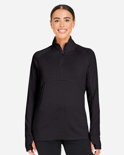 Puma Golf Women's Bandon Quarter-Zip Pullover PG400W #colormdl_Puma Black