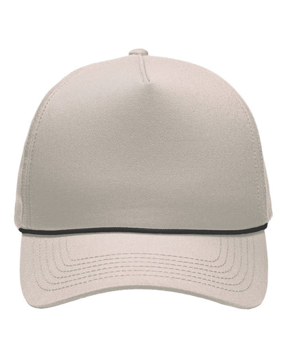 Sportsman Five-Panel Rope Heritage Fit Cap SP1300 #color_Khaki