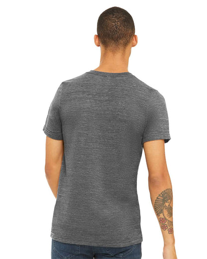 BELLA + CANVAS Textured Jersey V-Neck Tee 3655 #colormdl_Asphalt Slub