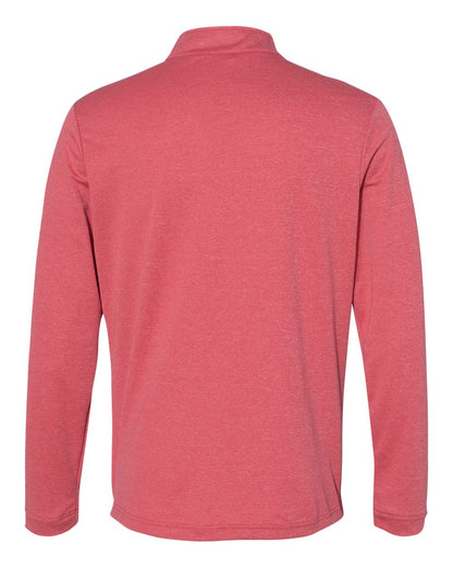 Adidas Lightweight Quarter-Zip Pullover A280 #color_Power Red Heather/ Carbon