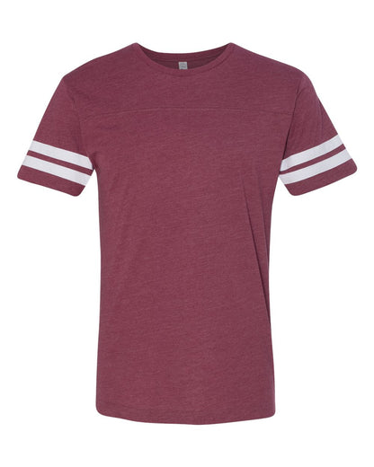 LAT Men's Football Fine Jersey Tee 6937 #color_Vintage Burgundy/ White