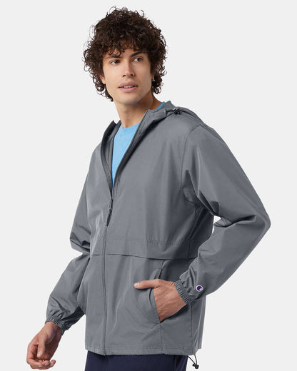 Champion Unisex Full-Zip Anorak Jacket CO125 #colormdl_Graphite