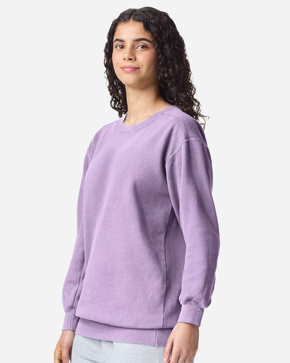 Comfort Colors Unisex Garment-Dyed Crewneck Sweatshirt 1566 #colormdl_Orchid