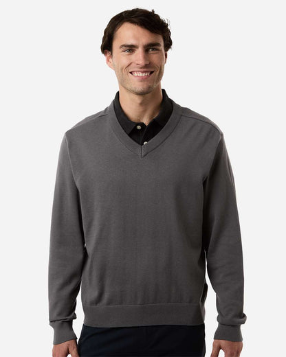 Devon & Jones Men's New Classics V-Neck Sweater DG445 #colormdl_Graphite